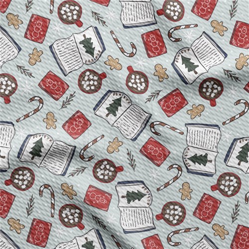 Christmas Printed Liverpool Fabric AA2097 & Get a Free $89.99 Embroidery Bundle