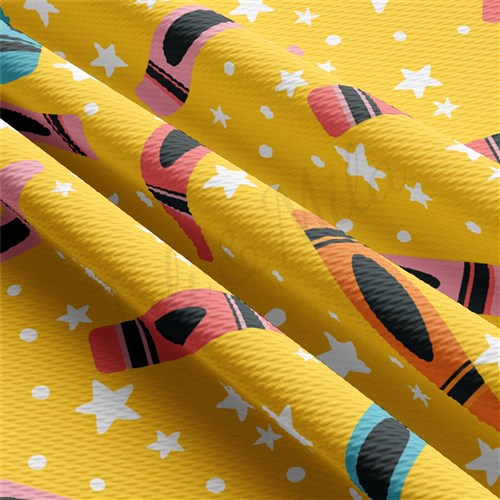 Back to School AA2362 Liverpool Bullet Textured Stretch Solid Strip Thick Knit Jersey Fabric