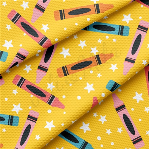 Back to School AA2362 Liverpool Bullet Textured Stretch Solid Strip Thick Knit Jersey Fabric