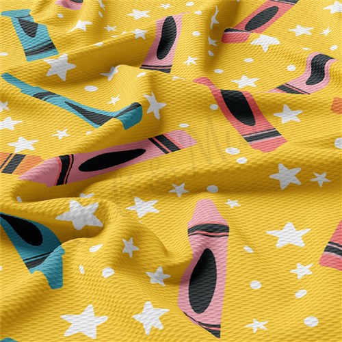 Back to School AA2362 Liverpool Bullet Textured Stretch Solid Strip Thick Knit Jersey Fabric