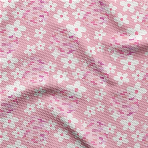 Printed Liverpool Bullet Textured Stretch Solid Strip Thick Knit Jersey Fabric