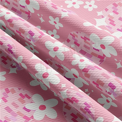 Printed Liverpool Bullet Textured Stretch Solid Strip Thick Knit Jersey Fabric