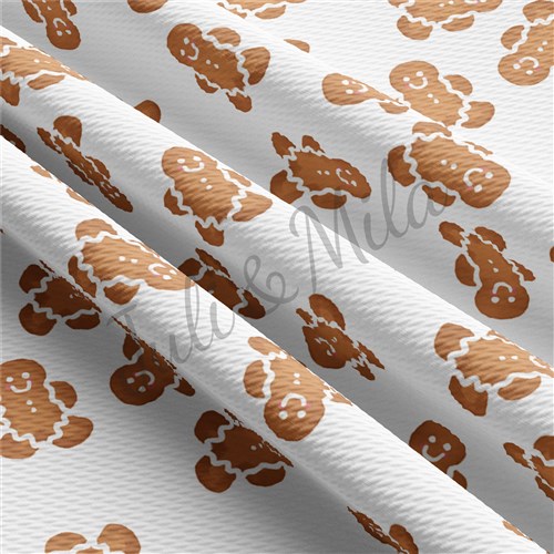 Christmas Printed Liverpool Bullet Textured Stretch Solid Strip Thick Knit Jersey Fabric