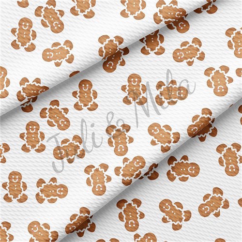 Christmas Printed Liverpool Bullet Textured Stretch Solid Strip Thick Knit Jersey Fabric