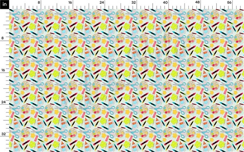 Back To School Printed Liverpool Bullet Textured Stretch Solid Strip Thick Knit Jersey Fabric
