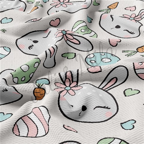 Easter Easter81 Liverpool Bullet Textured Stretch Solid Strip Thick Knit Jersey Fabric