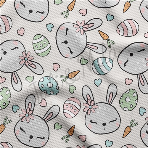 Easter Easter81 Liverpool Bullet Textured Stretch Solid Strip Thick Knit Jersey Fabric