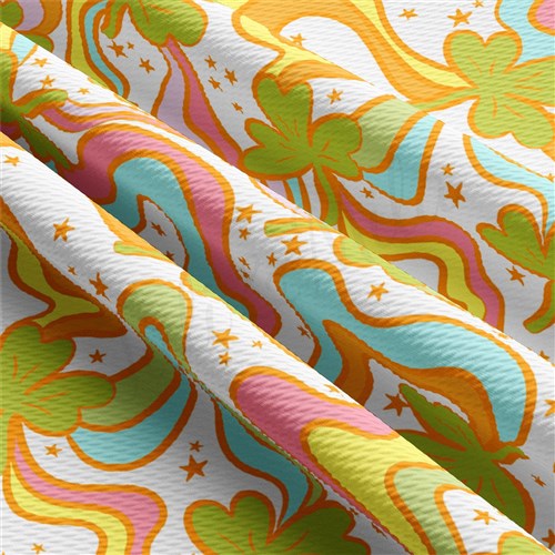 St. Patrick's Day Liverpool Bullet Textured Stretch Solid Strip Thick Knit Jersey Fabric