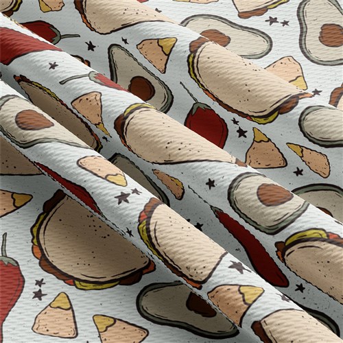Tacos Printed Liverpool Fabric AA1846 & Get a Free $89.99 Embroidery Bundle