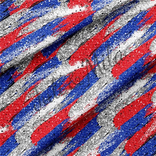 Patriotic 4th of July Printed Liverpool USA Flag (PT30) TBP102 & Get a Free $89.99 Embroidery Bundle
