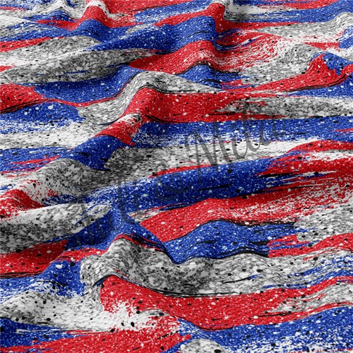 Patriotic 4th of July Printed Liverpool USA Flag (PT30) TBP102 & Get a Free $89.99 Embroidery Bundle