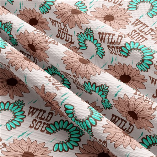 Wild Soul Western Boho Liverpool Bullet Textured Stretch Solid Strip Thick Knit Jersey Fabric