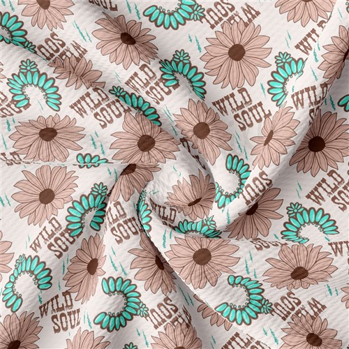 Wild Soul Western Boho Liverpool Bullet Textured Stretch Solid Strip Thick Knit Jersey Fabric