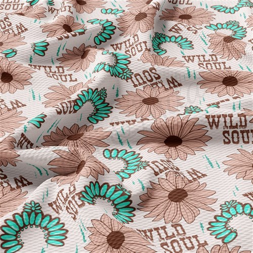 Wild Soul Western Boho Liverpool Bullet Textured Stretch Solid Strip Thick Knit Jersey Fabric