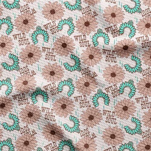 Wild Soul Western Boho Liverpool Bullet Textured Stretch Solid Strip Thick Knit Jersey Fabric