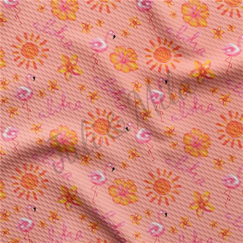 Printed Liverpool 4 Way Fabric Aloha & Get a Free $89.99 Embroidery Bundle