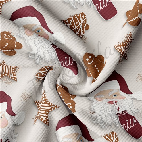 Christmas Printed Liverpool Bullet Textured Stretch Solid Strip Thick Knit Jersey Fabric