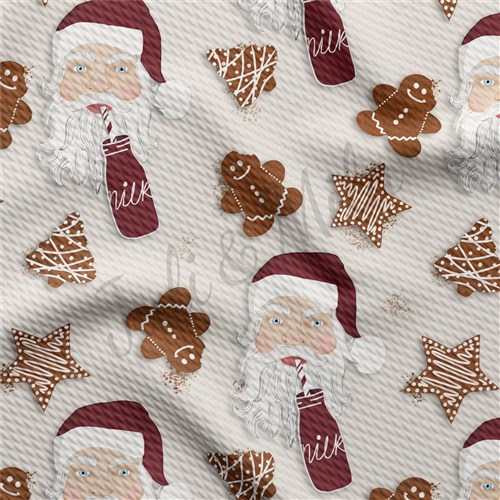 Christmas Printed Liverpool Bullet Textured Stretch Solid Strip Thick Knit Jersey Fabric