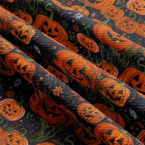 Autumn Fall Halloween Printed Liverpool Fabric AA1815 & Get a Free $89.99 Embroidery Bundle