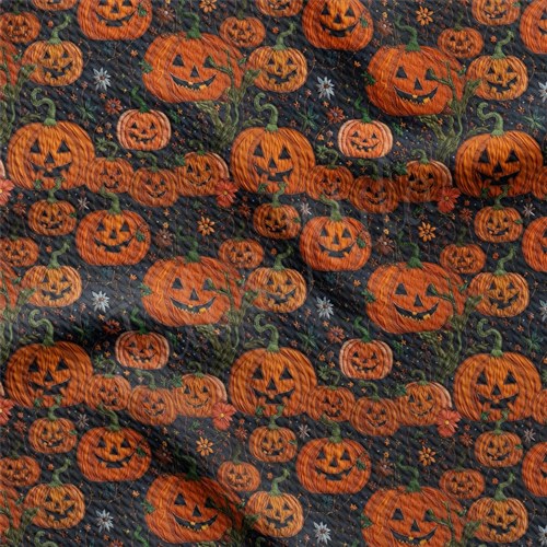 Autumn Fall Halloween Printed Liverpool Fabric AA1815 & Get a Free $89.99 Embroidery Bundle