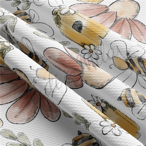 Honey Bees TBP102 Liverpool Bullet Textured Stretch Solid Strip Thick Knit Jersey Fabric