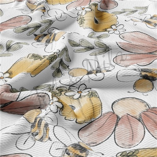Honey Bees TBP102 Liverpool Bullet Textured Stretch Solid Strip Thick Knit Jersey Fabric