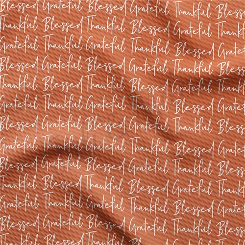 Pumpkin Fall Printed Liverpool Bullet Textured Stretch Solid Strip Thick Knit Jersey Fabric