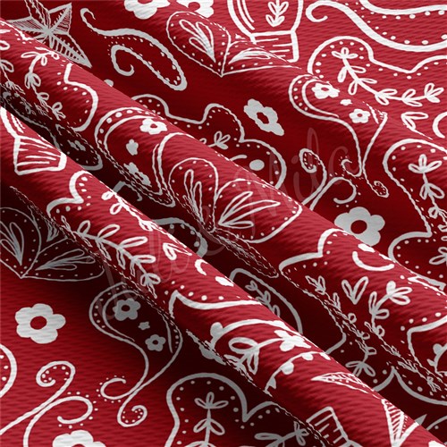 Christmas Printed Liverpool Bullet Textured Stretch Solid Strip Thick Knit Jersey Fabric