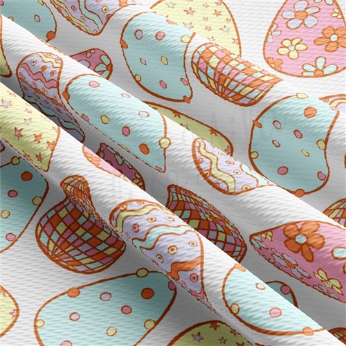 Easter Liverpool Bullet Textured Stretch Solid Strip Thick Knit Jersey Fabric