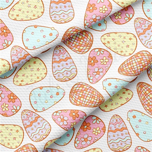 Easter Liverpool Bullet Textured Stretch Solid Strip Thick Knit Jersey Fabric