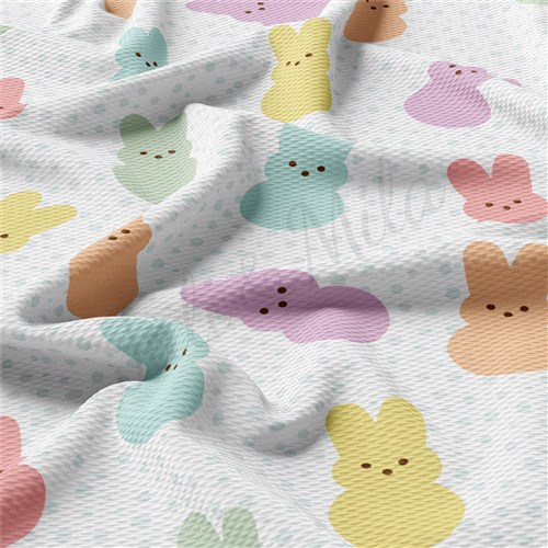 Easter AA2372 Liverpool Bullet Textured Stretch Solid Strip Thick Knit Jersey Fabric