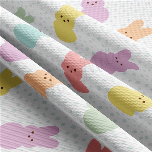 Easter AA2372 Liverpool Bullet Textured Stretch Solid Strip Thick Knit Jersey Fabric