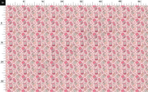 Valentine's Day Printed Liverpool Bullet Textured Stretch Solid Strip Thick Knit Jersey Fabric