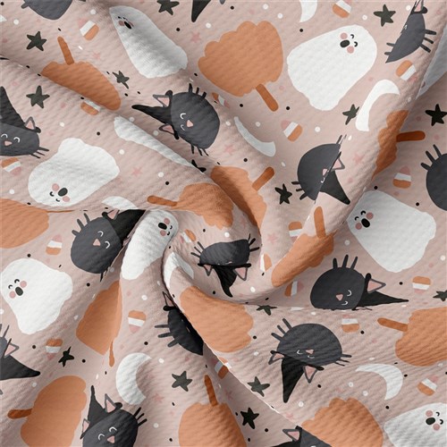 Autumn Fall Halloween Printed Liverpool Fabric AA1830 & Get a Free $89.99 Embroidery Bundle