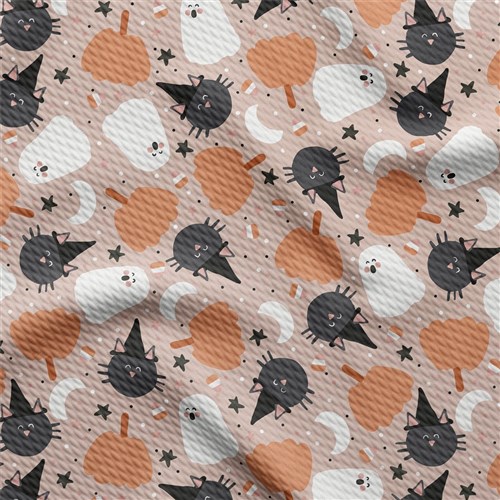 Autumn Fall Halloween Printed Liverpool Fabric AA1830 & Get a Free $89.99 Embroidery Bundle