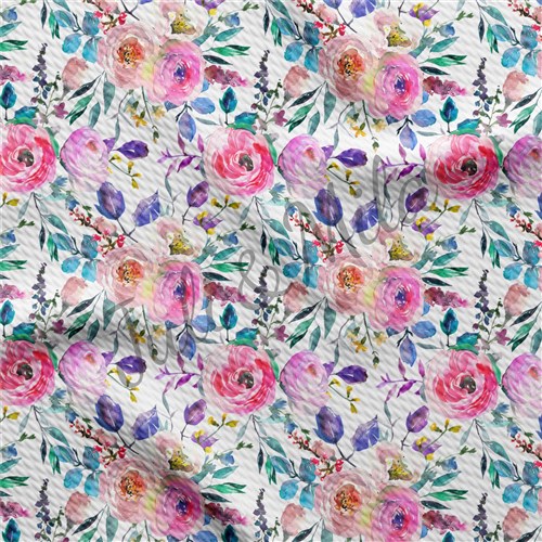 Printed Floral Liverpool Fabric Bow AA515 & Get a Free $89.99 Embroidery Bundle