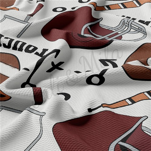 Football Printed Liverpool Bullet Textured Stretch Solid Strip Thick Knit Jersey Fabric