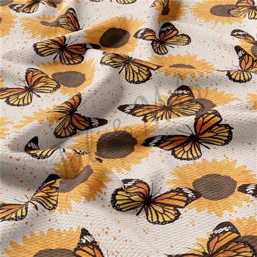 Butterflies Printed Liverpool 4 Way Butterfliess6 & Get a Free $89.99 Embroidery Bundle