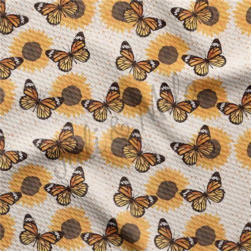 Butterflies Printed Liverpool 4 Way Butterfliess6 & Get a Free $89.99 Embroidery Bundle