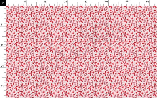 Valentine's Day Printed Liverpool Bullet Textured Stretch Solid Strip Thick Knit Jersey Fabric