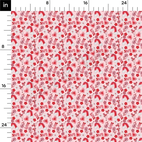Valentine's Day Printed Liverpool Bullet Textured Stretch Solid Strip Thick Knit Jersey Fabric
