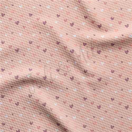 Printed Liverpool Bullet Textured Stretch Solid Strip Thick Knit Jersey Fabric
