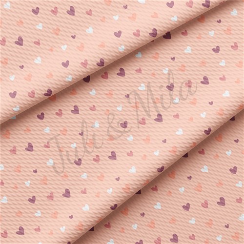 Printed Liverpool Bullet Textured Stretch Solid Strip Thick Knit Jersey Fabric