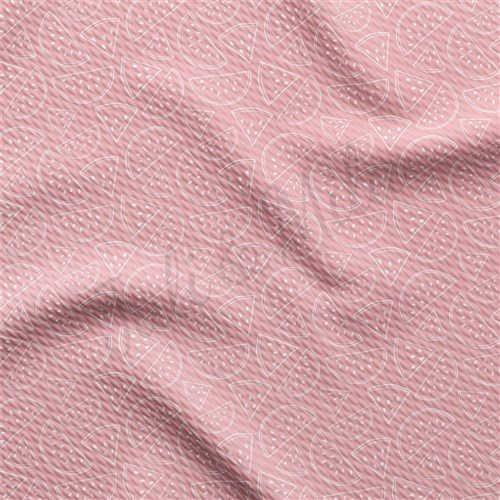 Watermelon Liverpool Bullet Textured Stretch Solid Strip Thick Knit Jersey Fabric