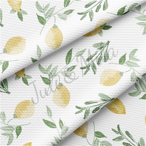 Lemon TBP102 Liverpool Bullet Textured Stretch Solid Strip Thick Knit Jersey Fabric
