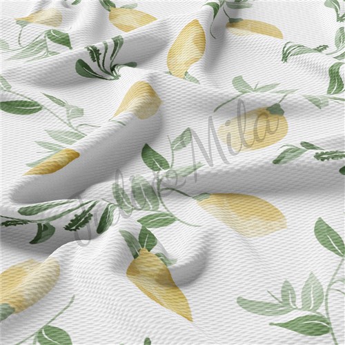 Lemon TBP102 Liverpool Bullet Textured Stretch Solid Strip Thick Knit Jersey Fabric