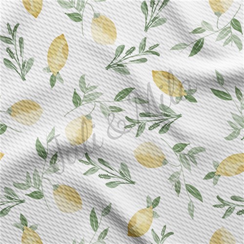 Lemon TBP102 Liverpool Bullet Textured Stretch Solid Strip Thick Knit Jersey Fabric