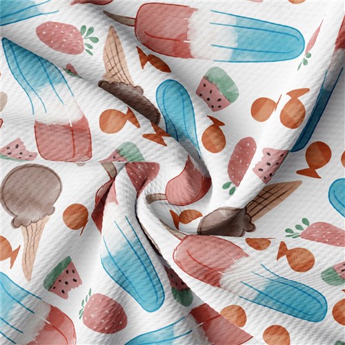 Ice Cream Patriotic 4th of July Liverpool Stretch PT98 & Get a Free $89.99 Embroidery Bundle