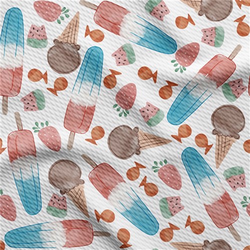 Ice Cream Patriotic 4th of July Liverpool Stretch PT98 & Get a Free $89.99 Embroidery Bundle