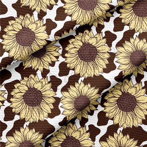Floral Printed Liverpool Bullet Textured Stretch Solid Strip Thick Knit Jersey Fabric
